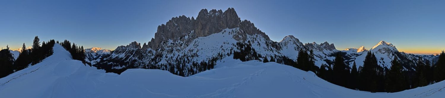 Les Gastlosen sous la neige