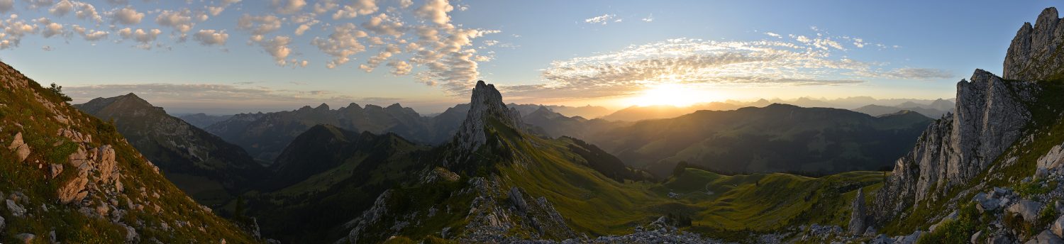 Lever de soleil sous la Wandflue